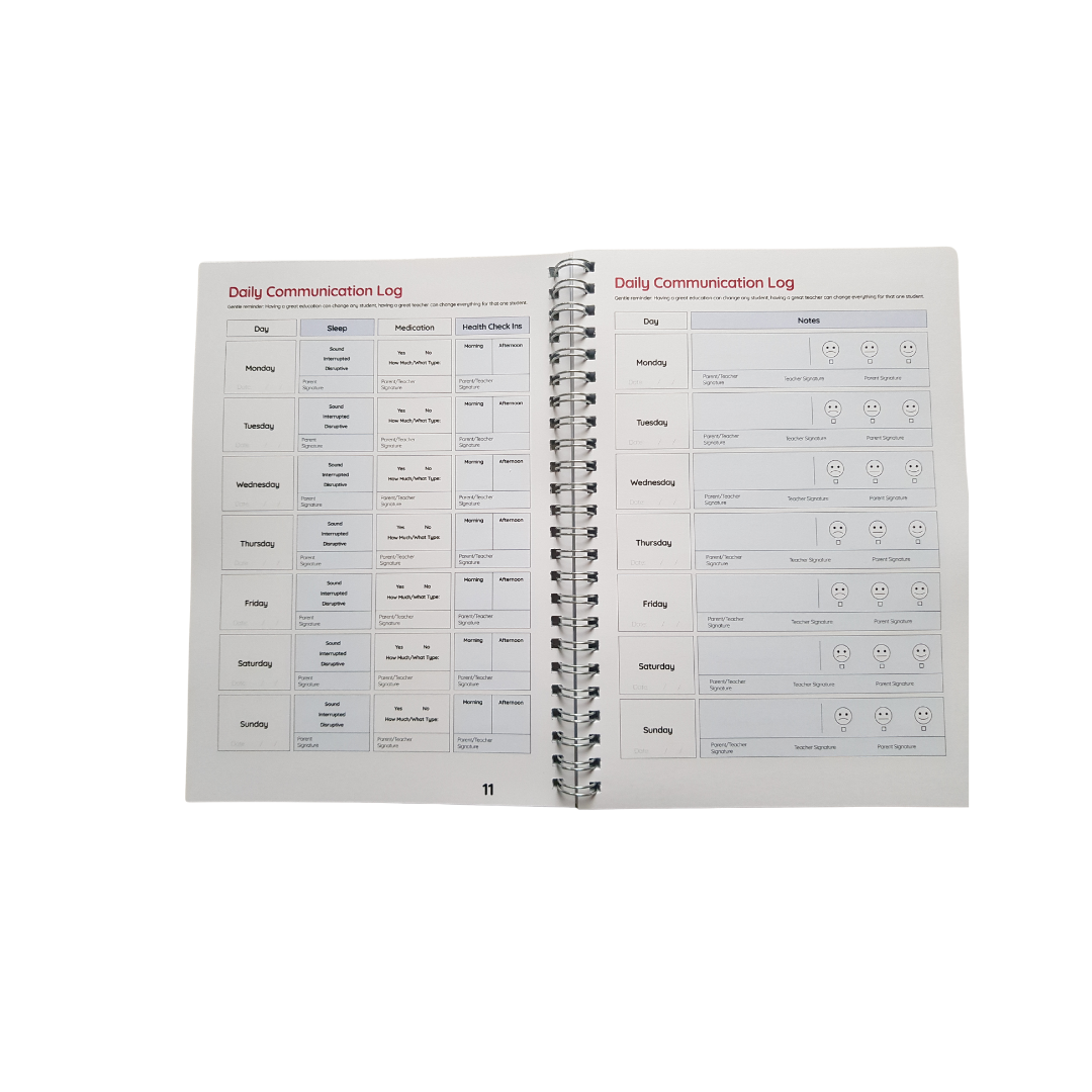 52 WEEK HOME COMMUNICATION LOG BOOK - For Parents, Teachers and Students! - Image 3