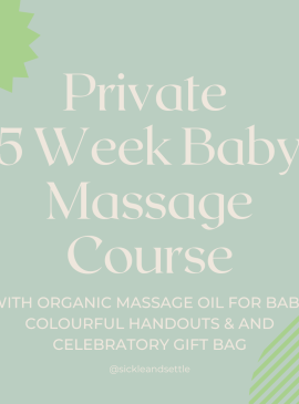5 Week Baby Massage Course